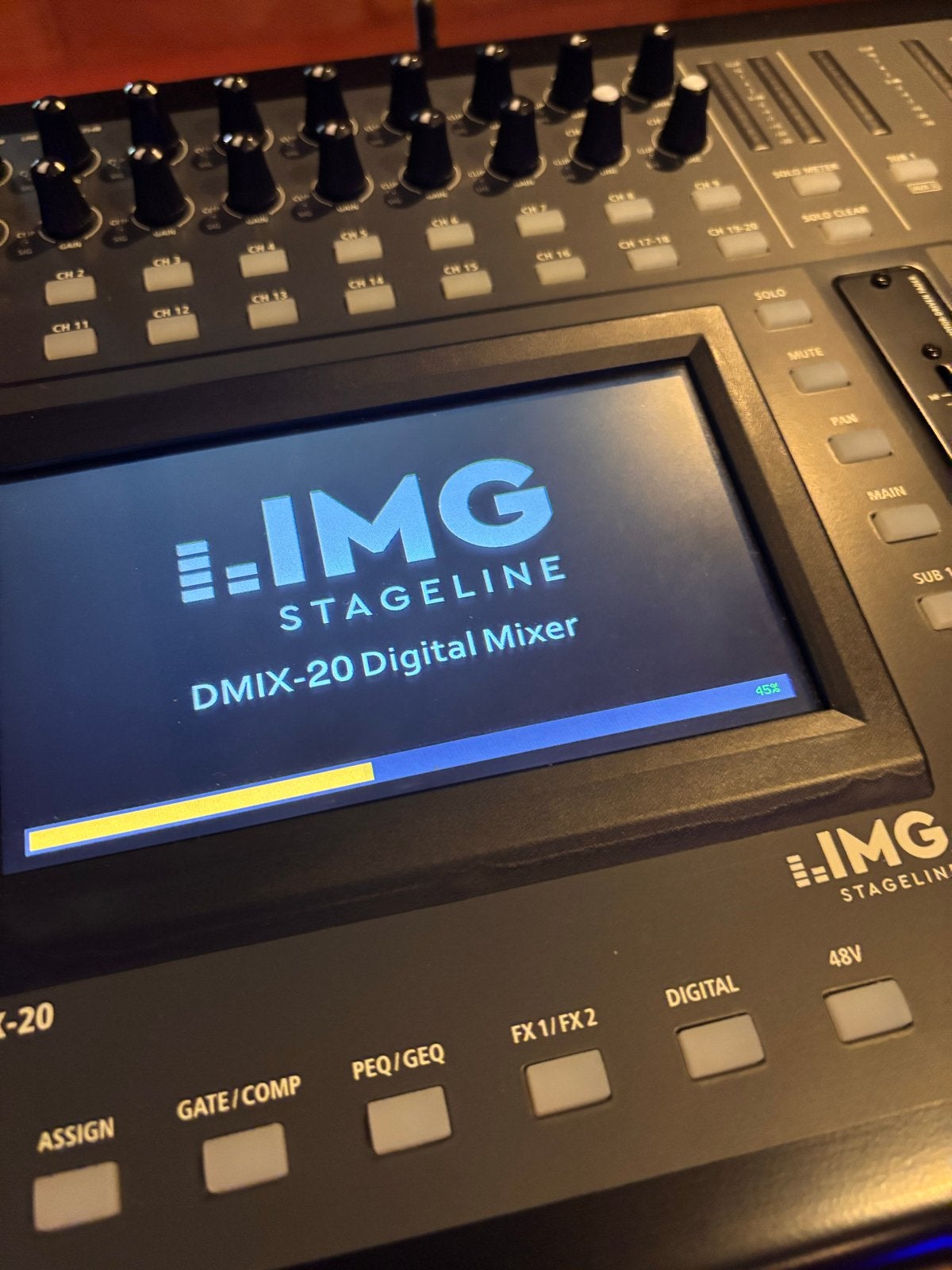 IMG Stageline DMIX-20 Digitale Mixer, Ophalen, Zo goed als nieuw, 20 kanalen of meer, Microfooningang