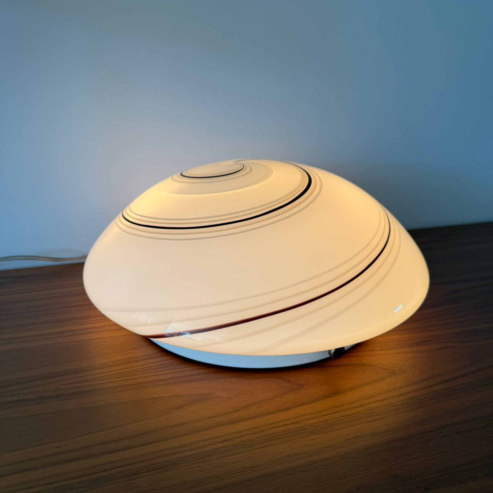 Plafonnière, wandlamp, Murano Swirl, Italy, vintage, ‘70/80, Ophalen of Verzenden, Zo goed als nieuw