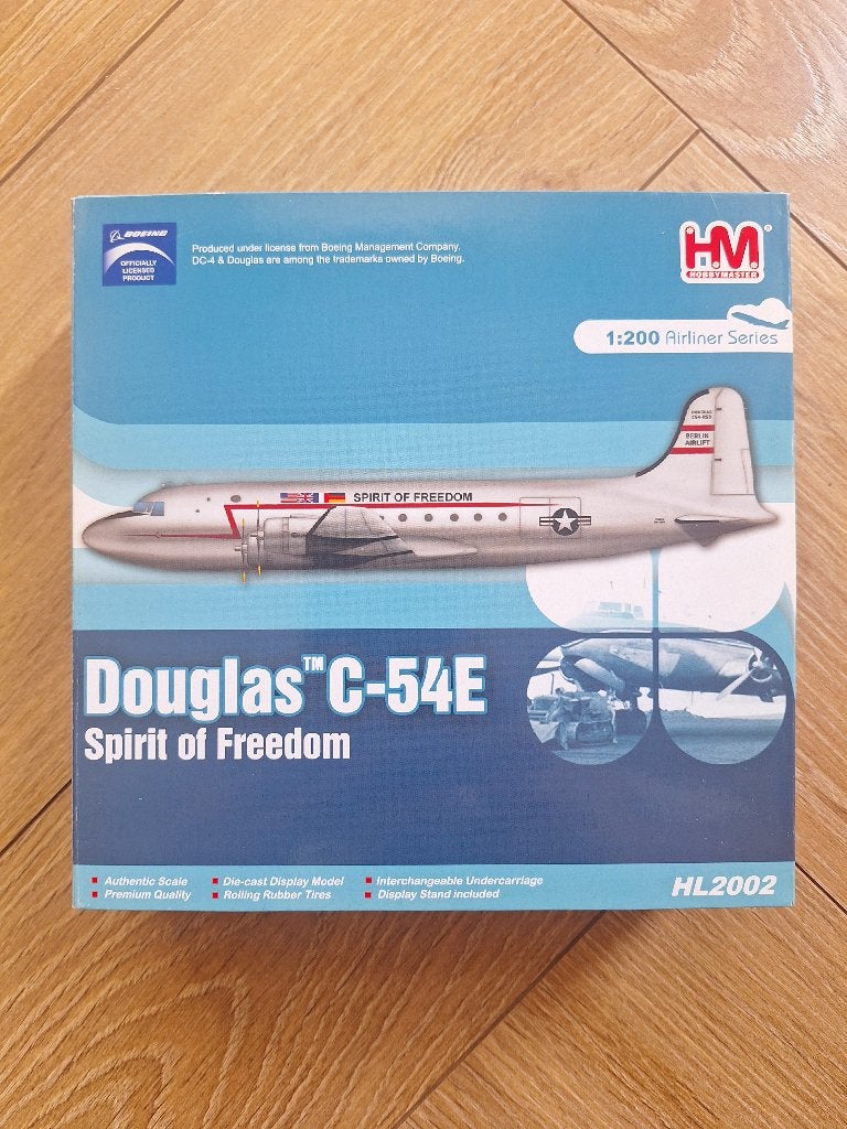 Diecast 1:200 1/200 Hobby Master Douglas C-54E Spirit of Fre, Overige merken, 1:200 of kleiner, Ophalen of Verzenden, Zo goed als nieuw