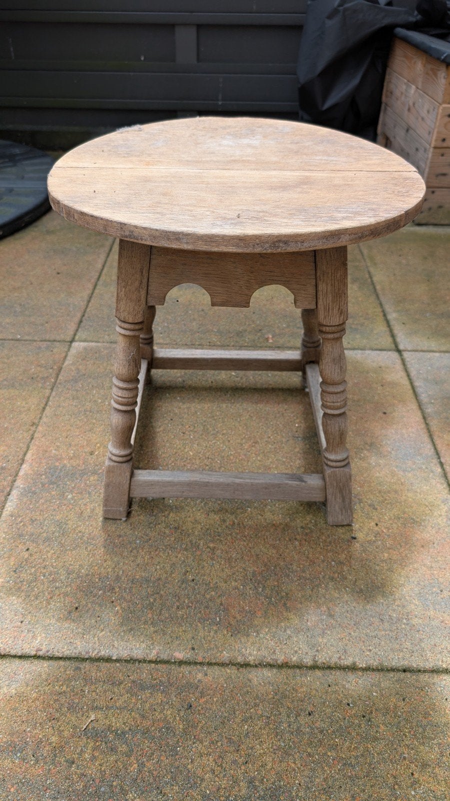 Antiek krukje, Ophalen, Gebruikt, Rechthoekig, Minder dan 55 cm