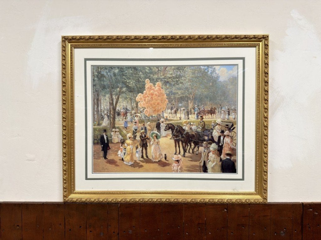 Klassieke Engelse Prent "The Balloon Seller" van Alan Maley, Ophalen