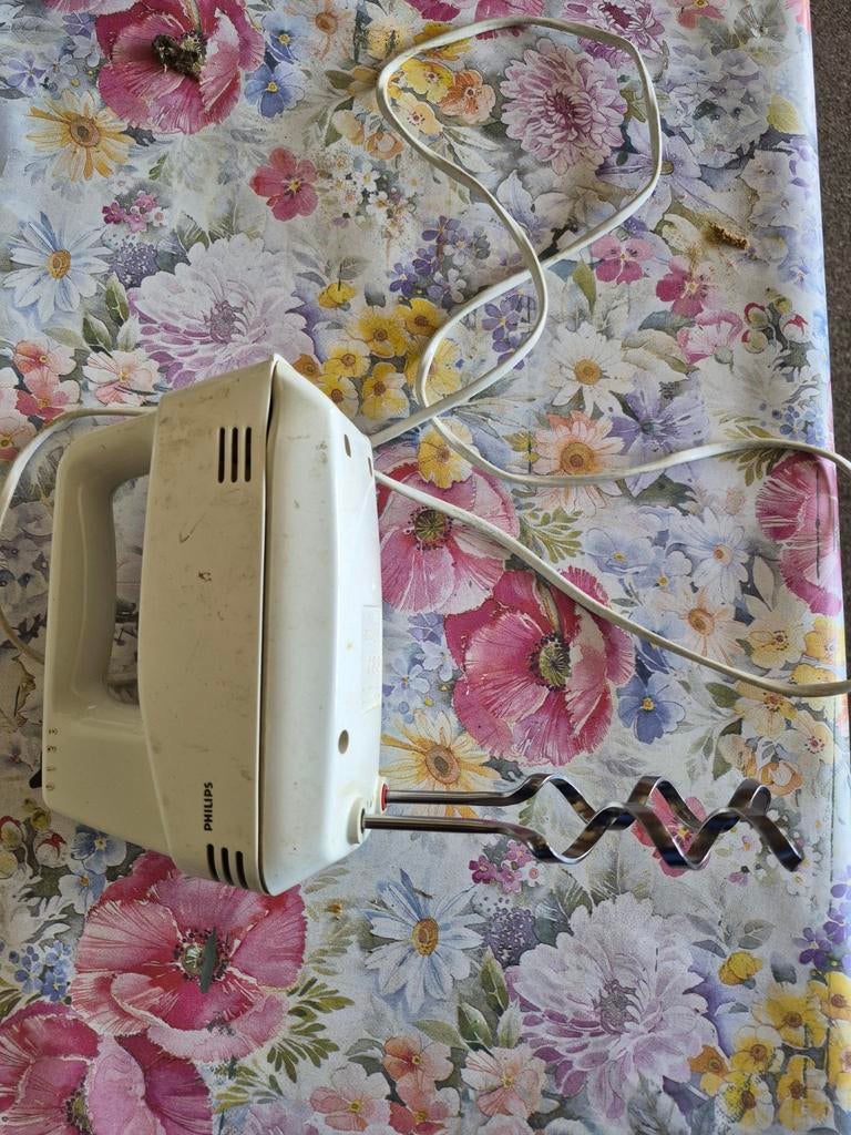 Philips Handmixer - Vintage en Functioneel, Witgoed en Apparatuur, Keukenmixers, Ophalen of Verzenden, Gebruikt, 3 snelheden of meer
