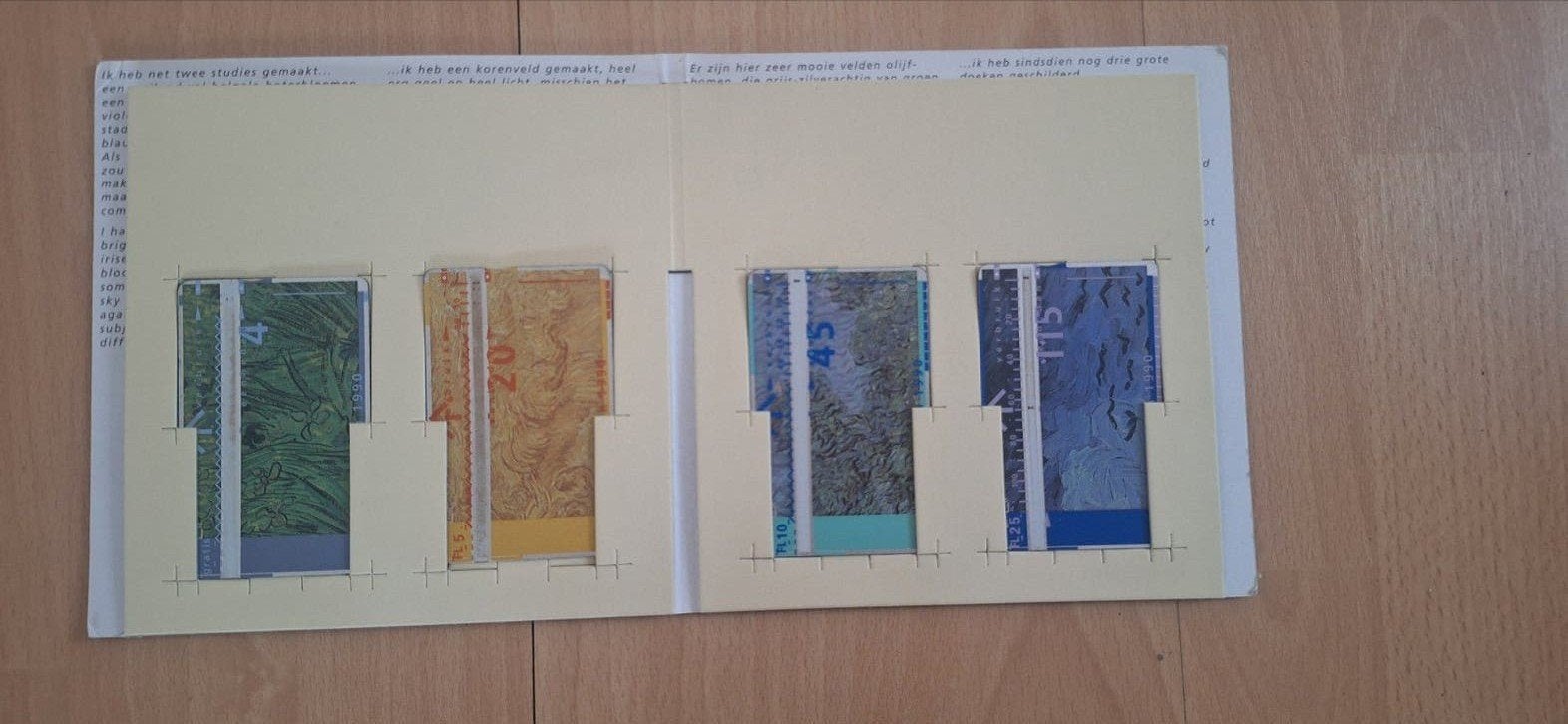 4 PTT Télécom telefoonkaarten - Vincent van Gogh jaar 1990, Verzamelen, Ophalen of Verzenden