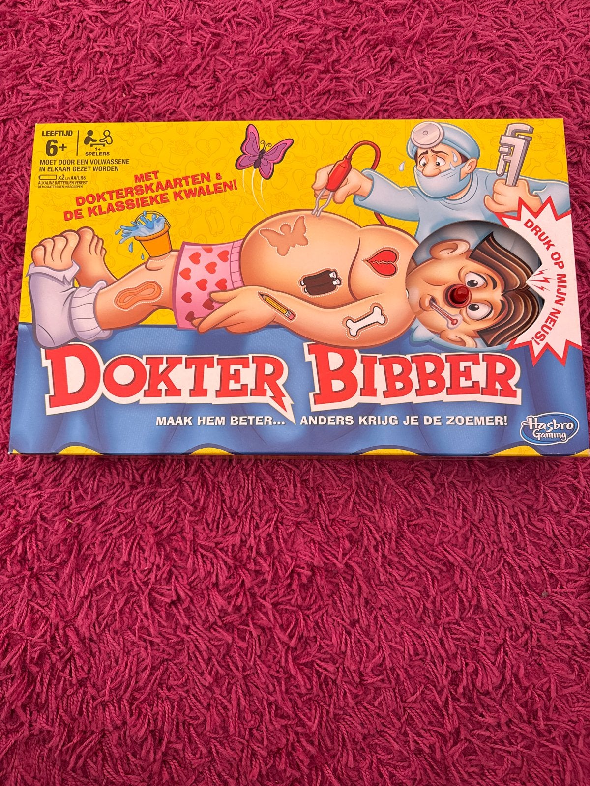Dokter Bibber spel - Hasbro Gaming, Een of twee spelers, Ophalen of Verzenden, Zo goed als nieuw