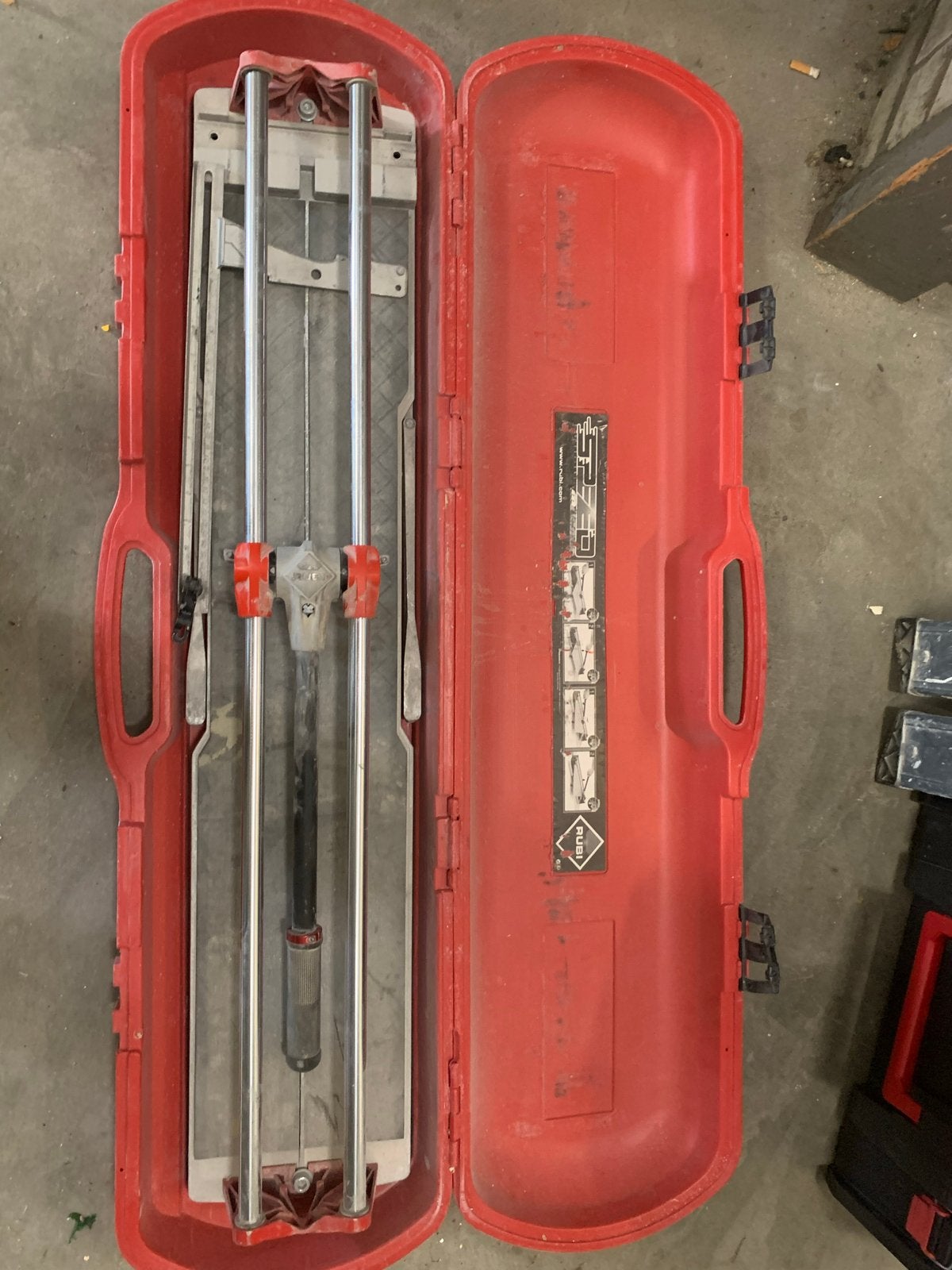 Rubi Speed tegelsnijder in koffer, Ophalen, Gebruikt, Snijgereedschap, Rubi