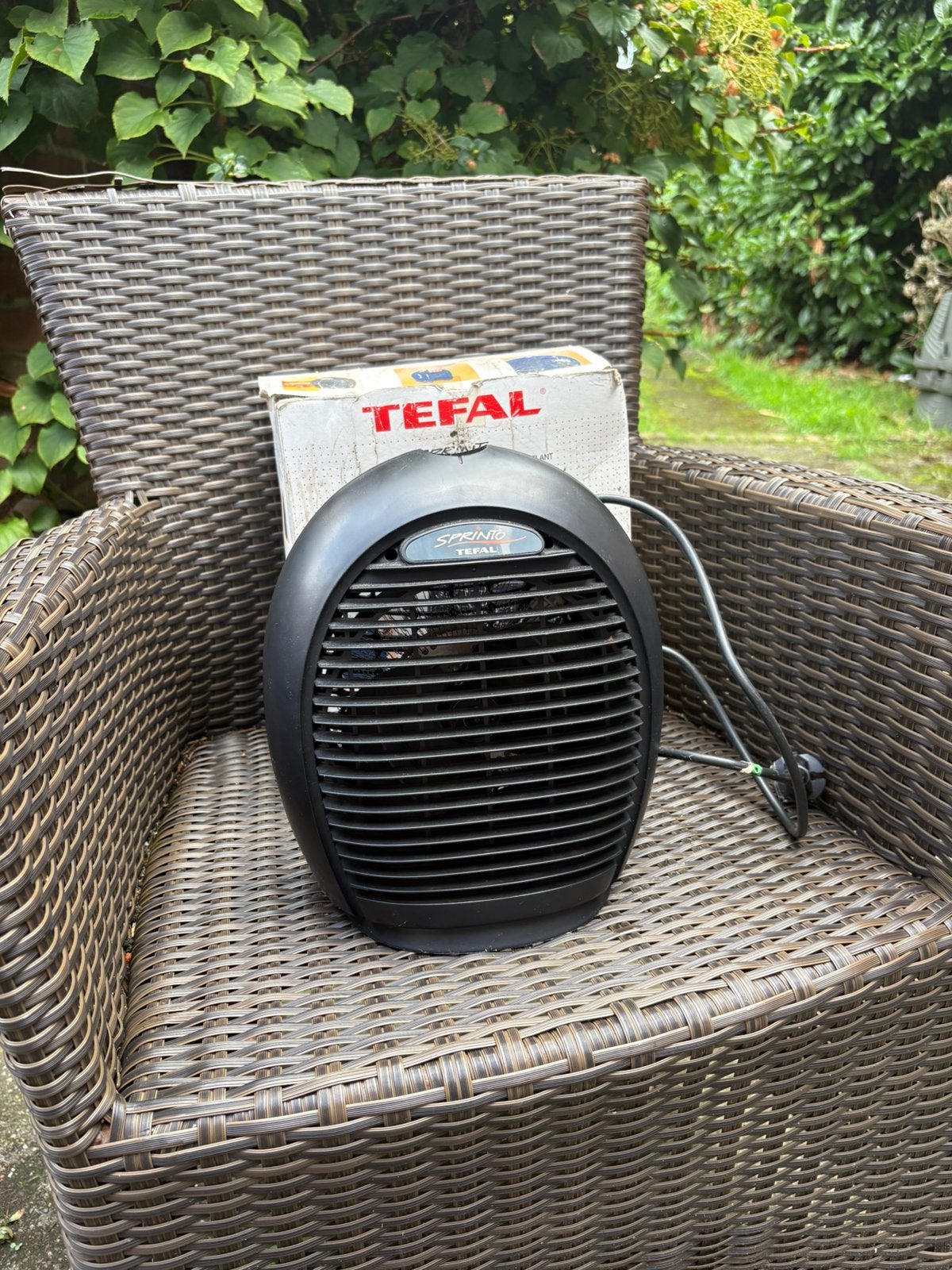 Tefal Sprinto elektrische ventilatorkachel, Ophalen, Zo goed als nieuw, Tafelventilator
