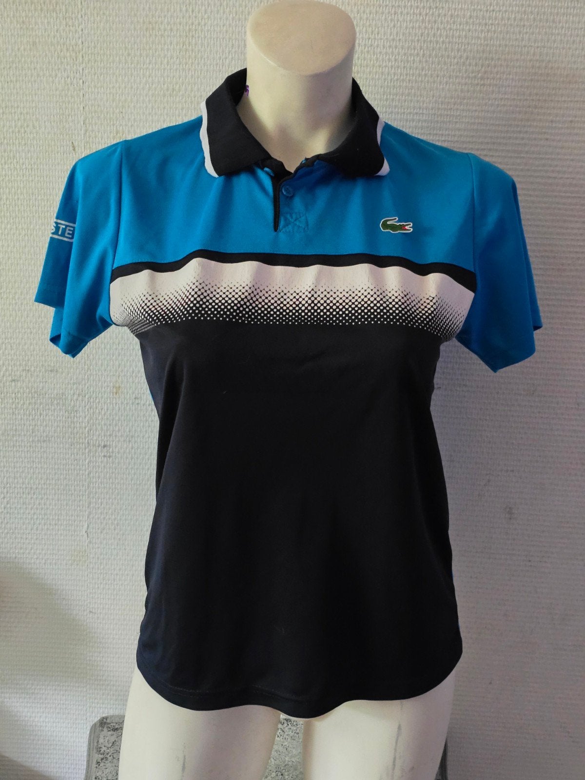 Lacoste Sport Polo Shirt - Blauw/Zwart/Wit maat XS, Kleding | Heren, Meerkleurig, Lacoste, Ophalen of Verzenden, Gedragen