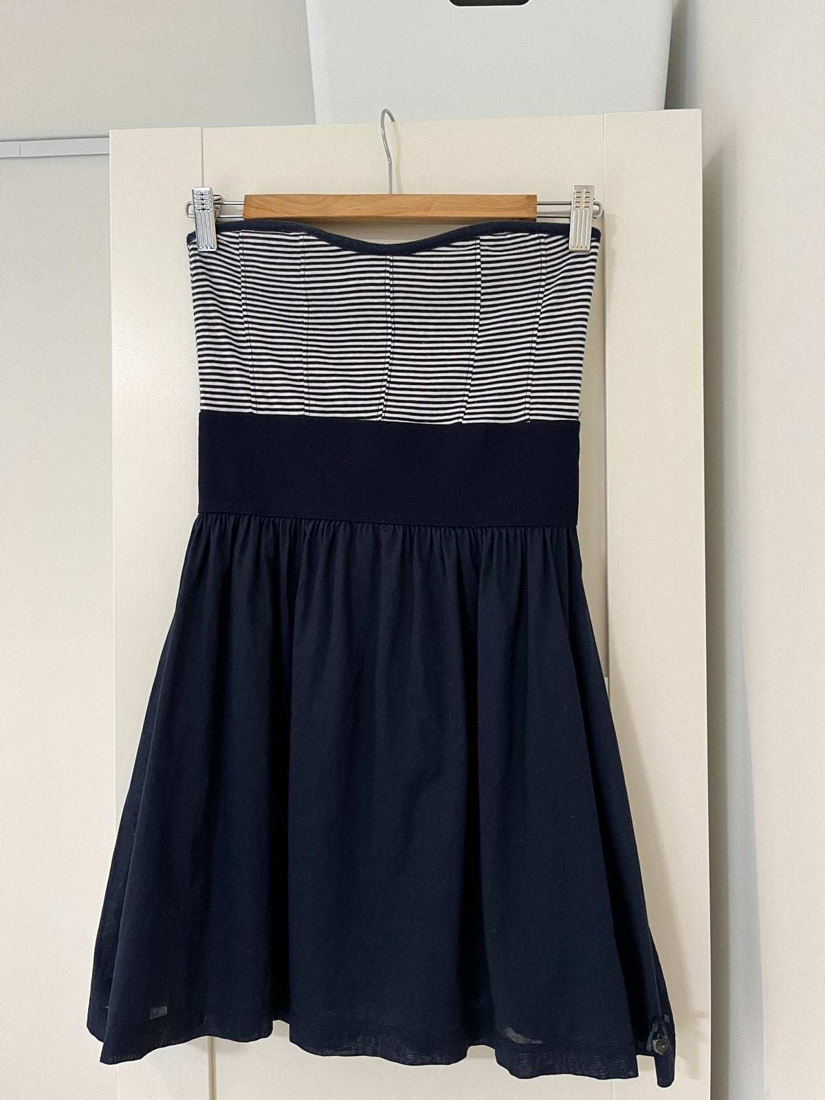 Miss America Strapless Jurk - Maat XXS, Blauw, Ophalen of Verzenden, Zo goed als nieuw, Maat 34 (XS) of kleiner