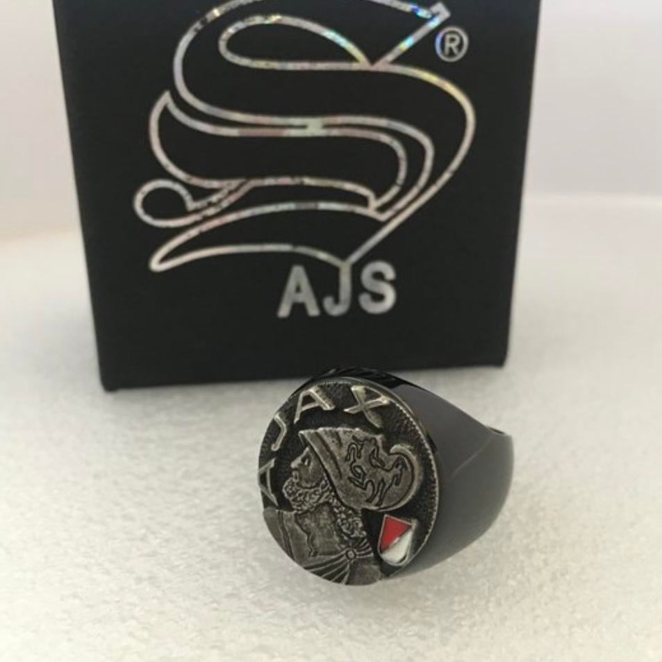 Ajax ring zwart, 20 of groter, IJzer of Staal, Zwart, Nieuw