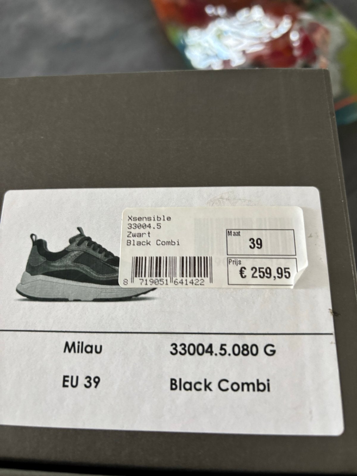 Nieuwe Xsensible Stretchwalker Milau sneakers maat 39, Ophalen of Verzenden, Nieuw, Zwart, Sneakers of Gympen