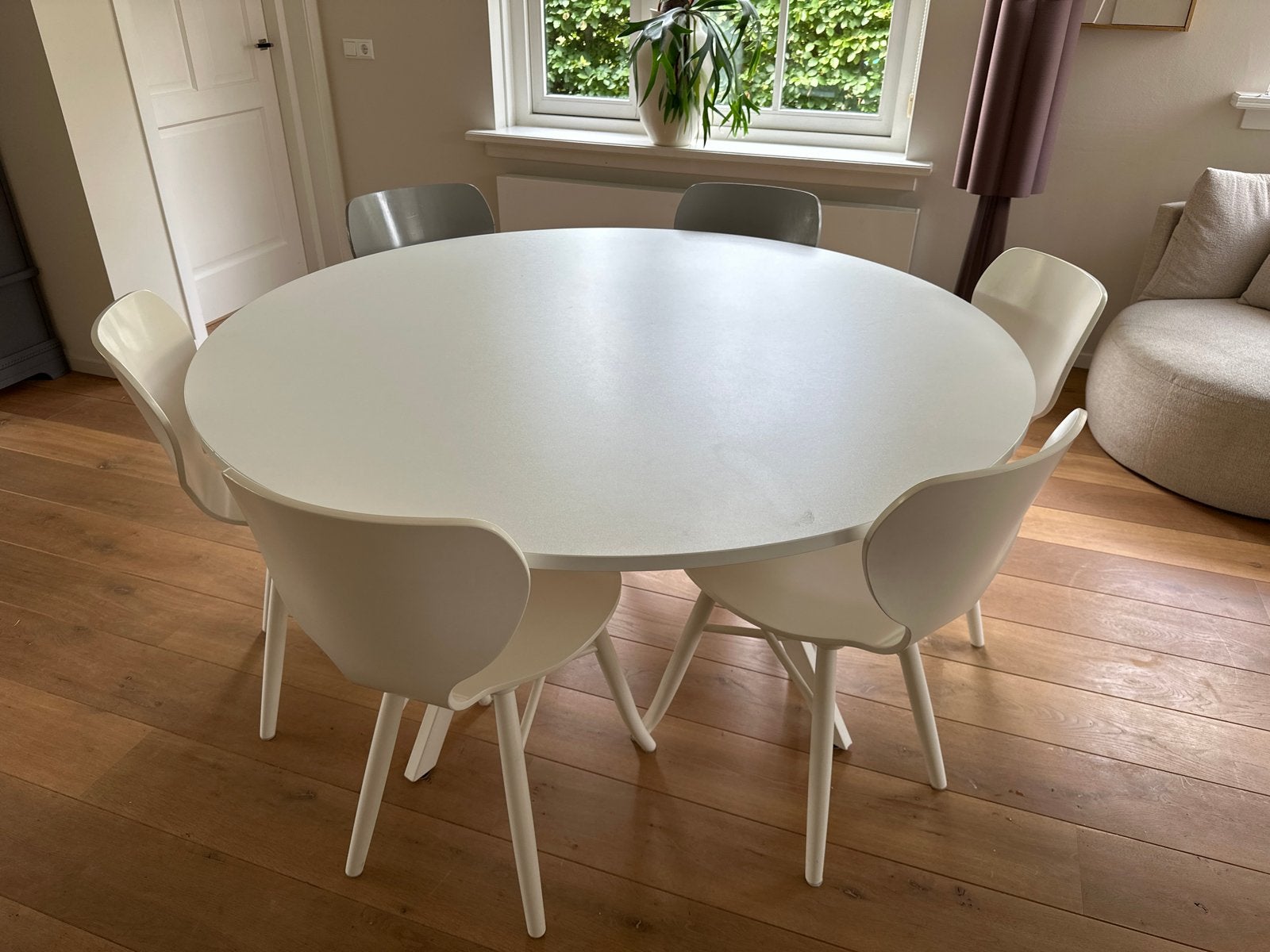 6 Linteloo Tulipani stoelen - wit - design - Roderick Vos, Ophalen, Wit, Design, Zo goed als nieuw