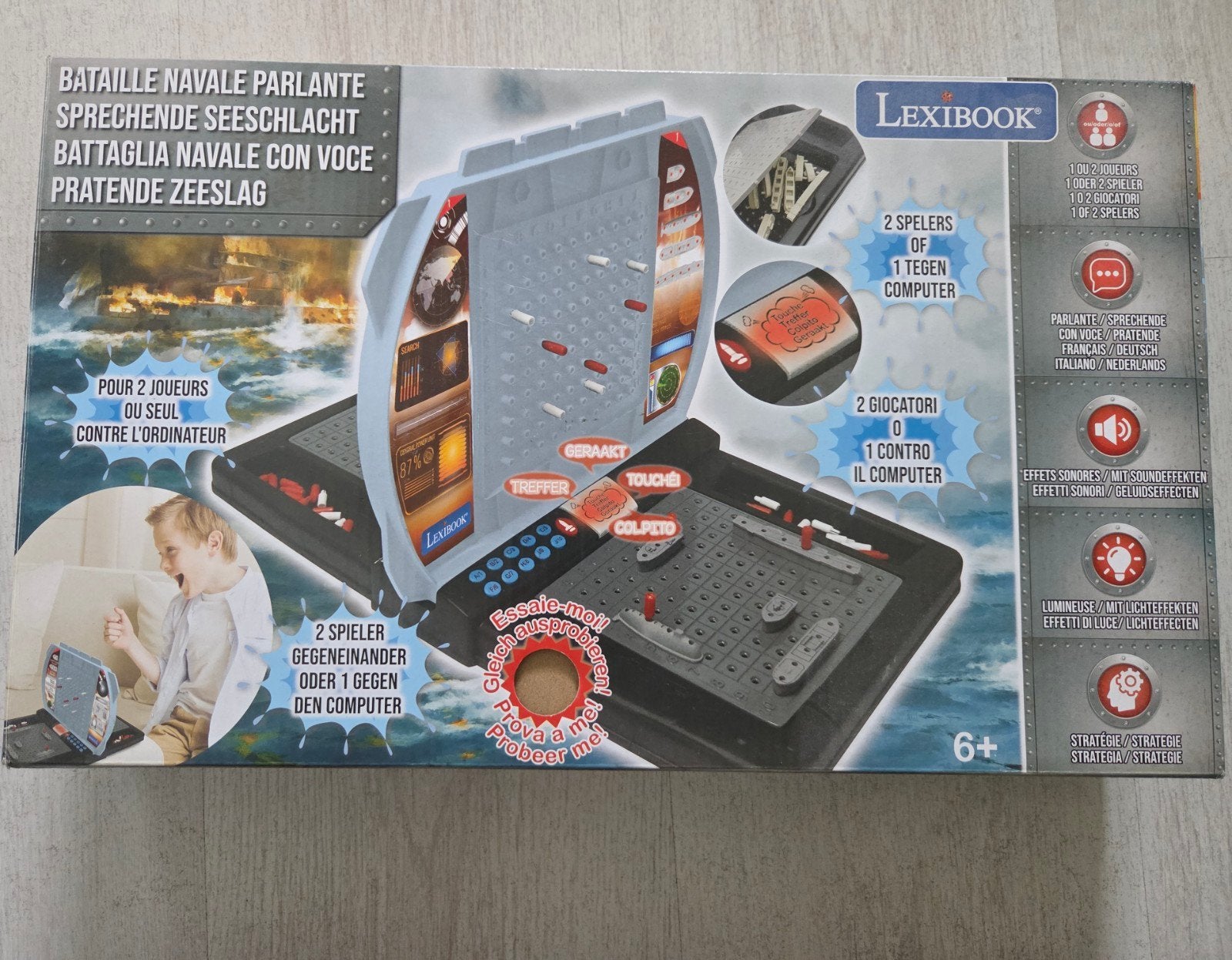 Lexibook Pratende Zeeslag - vanaf 6 jaar, Ophalen of Verzenden, Zo goed als nieuw, Jongen of Meisje