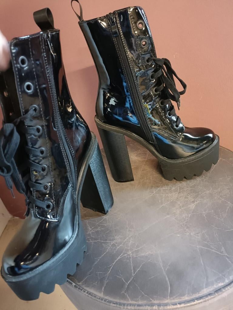 Kinky laarzen nieuw!, Hoge laarzen, Zwart, Nieuw, Ophalen of Verzenden