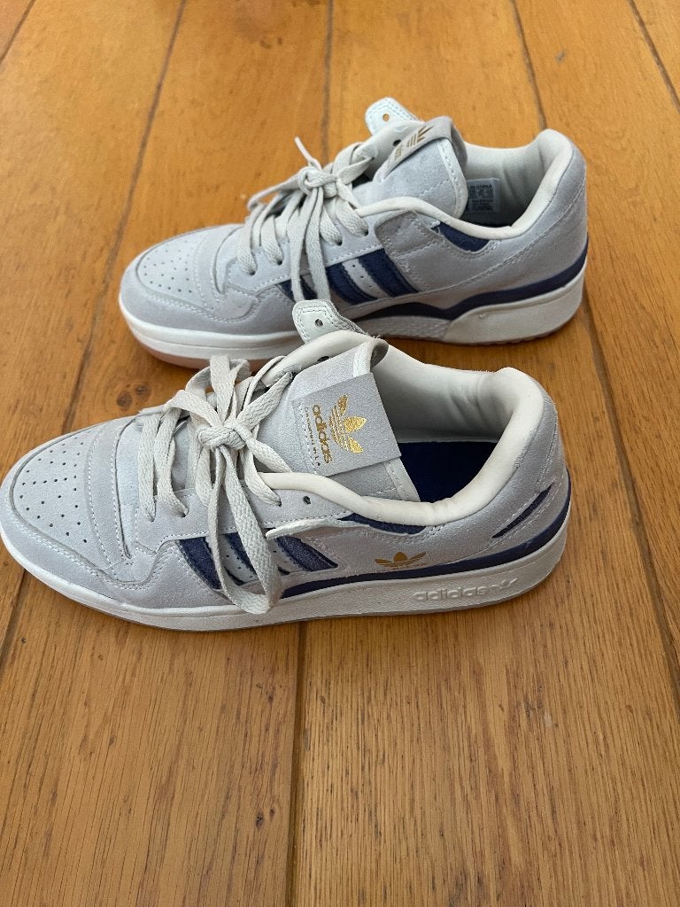 Adidas kinder Sneaker maat 38 1/2  Wit-Blauw, Ophalen of Verzenden, Blauw, Adidas, Sneakers of Gympen