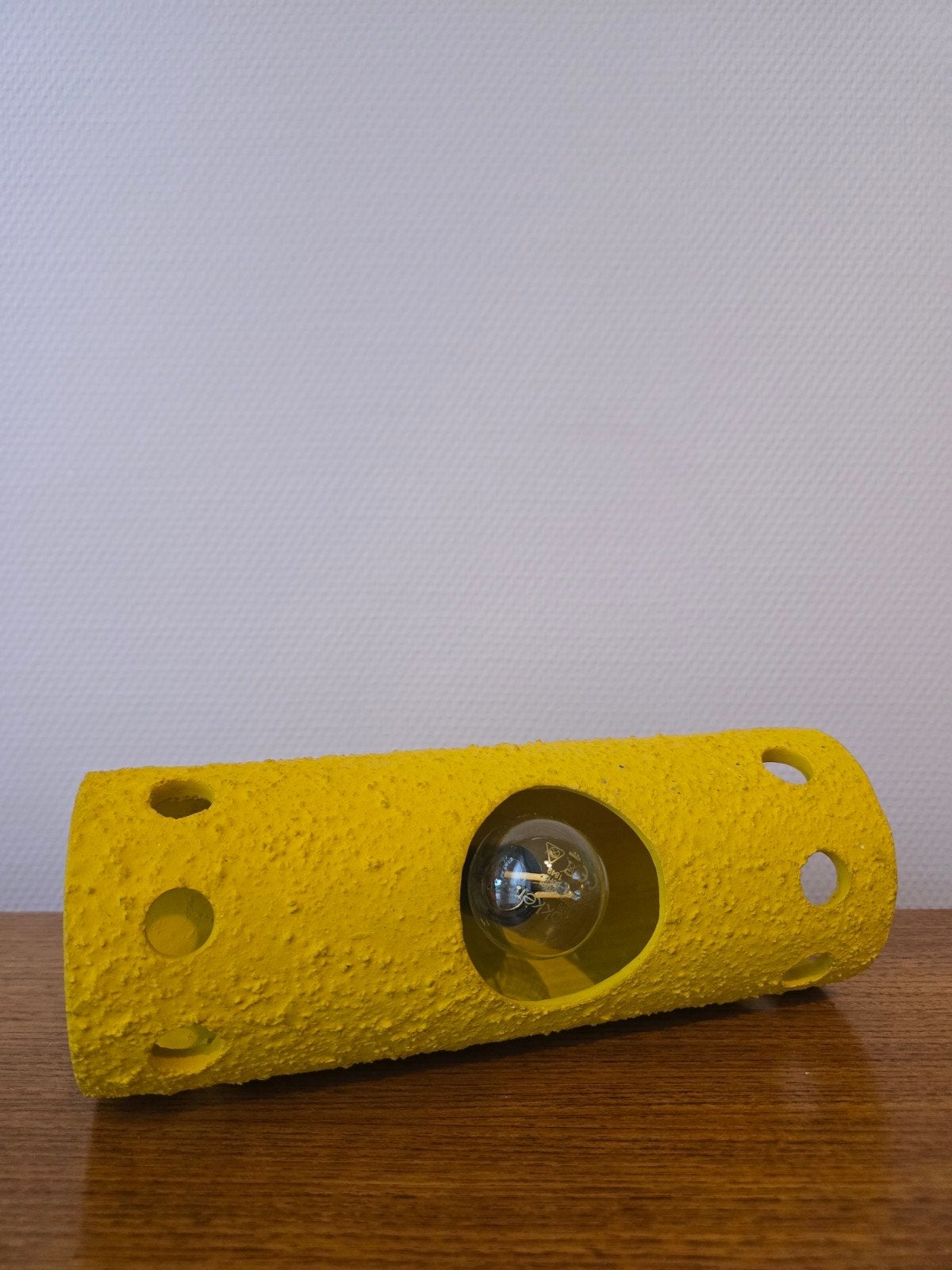 Vintage Brutalist Ceramic Tube Lamp 70s 80s, Huis en Inrichting, Lampen | Overige, Ophalen of Verzenden