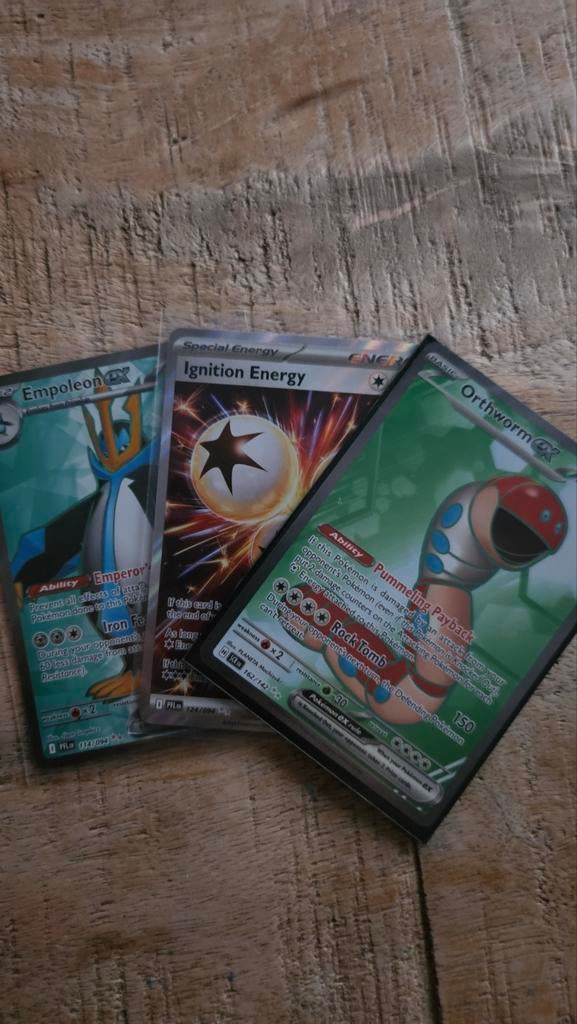 Pokémon kaarten: Empoleon, Ignition Energy, Orthworm, Ophalen of Verzenden