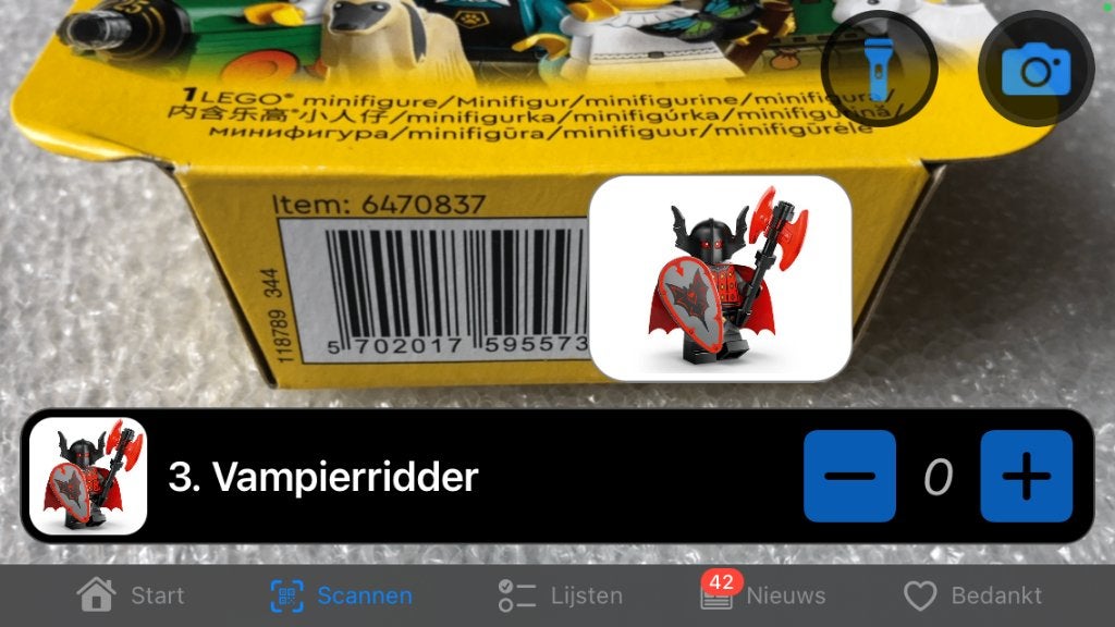 LEGO® Minifiguren 71045 - Vampire Knight *Nieuw*, Lego, Nieuw, Ophalen of Verzenden, Minifiguren serie