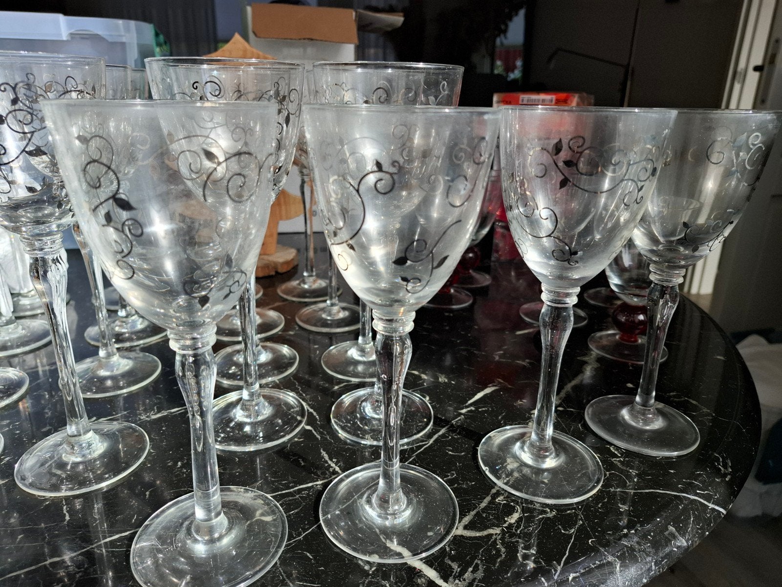 servies met dezelfde krullen zie foto, Ophalen of Verzenden, Overige typen