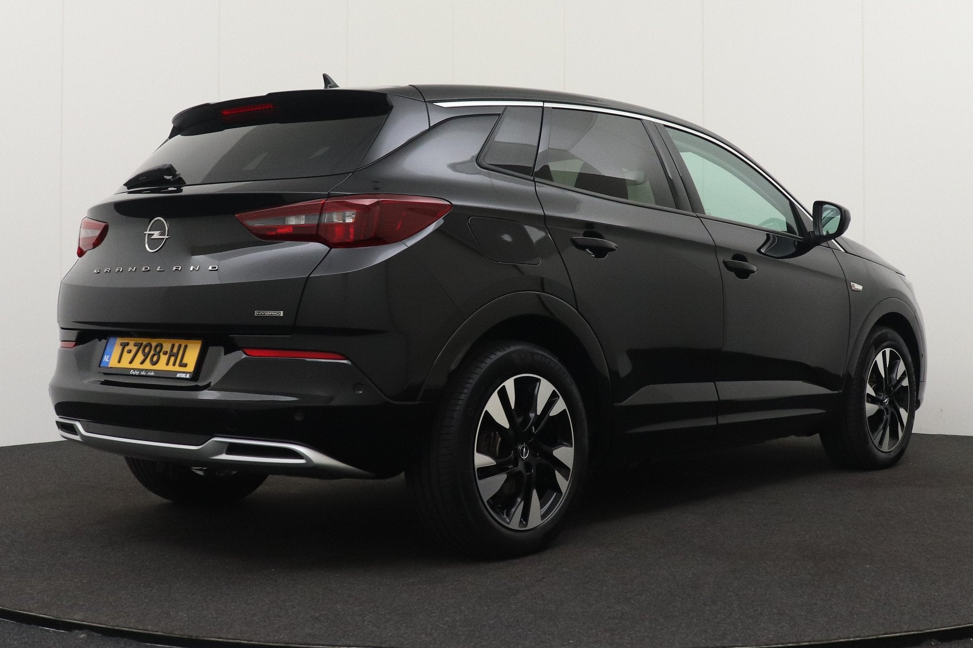 Opel Grandland 1.6 Turbo PHEV Level 3 Half-Leder Afn.Trekhaa, Auto's, Dealer onderhouden, 4 cilinders, Leder en Stof, Zwart