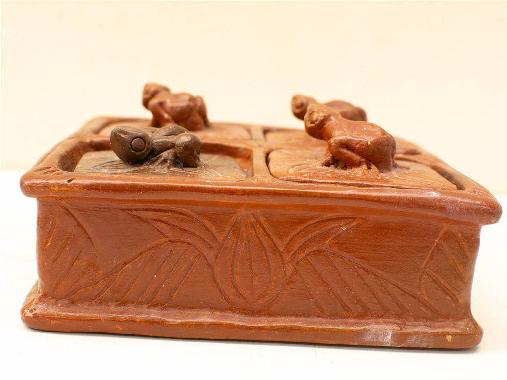 vintage indonesia sasak pottery pot 33109, Gebruikt, Rond, Ophalen of Verzenden, Aardewerk