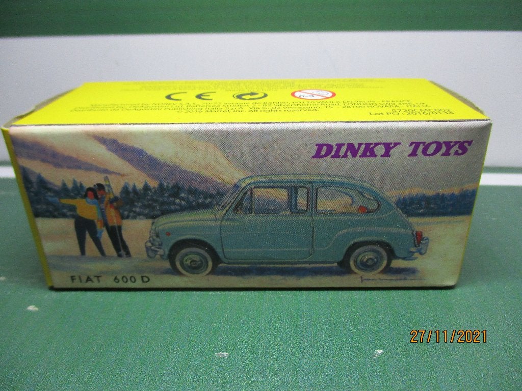 Atlas Dinky Toys Fiat 600, Auto, Nieuw, Dinky Toys, Ophalen of Verzenden