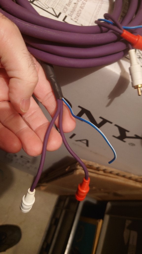 RCA / cinch / tulp 5 meter, Ophalen of Verzenden, Gebruikt, 2 tot 5 meter, Interlink-kabel