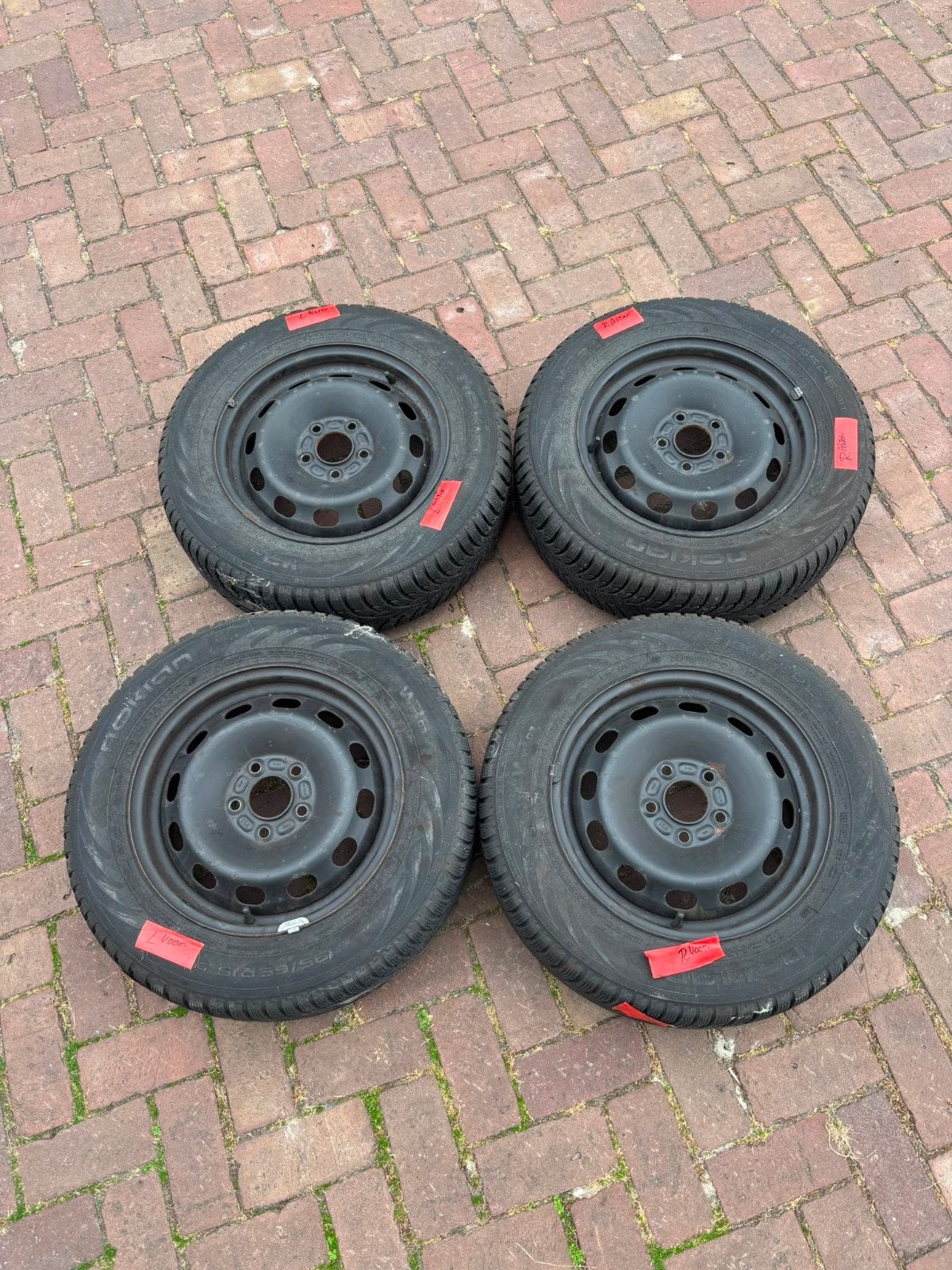 nokian winterbanden x stalen velg., Ophalen, Gebruikt