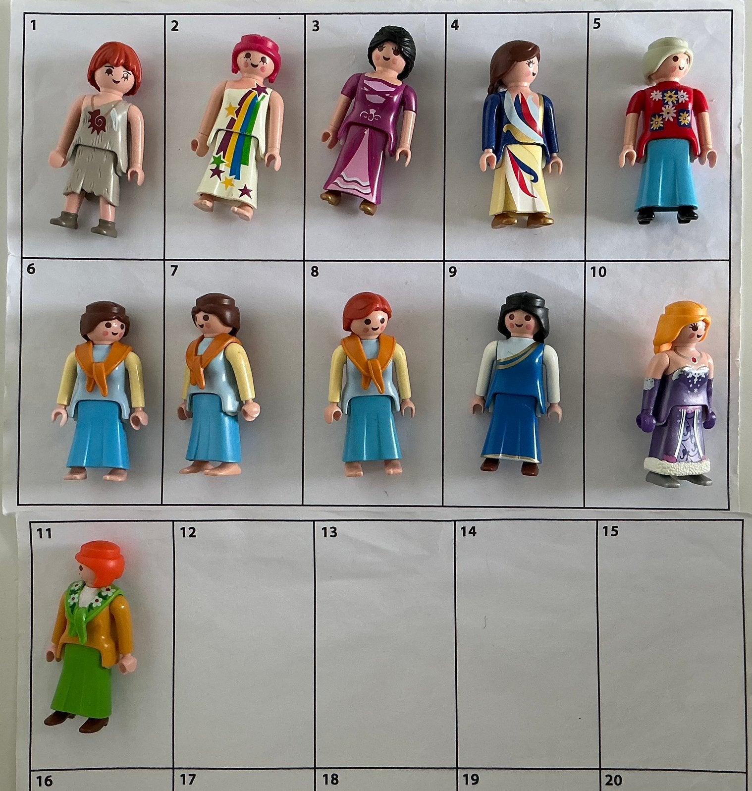 Playmobil vrouwtjes met lange rokken, Ophalen of Verzenden, Gebruikt, Losse onderdelen, Figuren