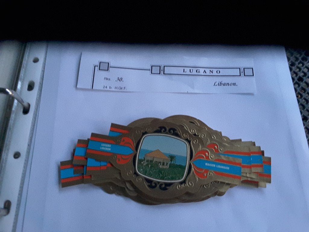 Sigarenbandjes lugano HG reeks Libanon, Verzamelen, Ophalen of Verzenden, Zo goed als nieuw, Sigarenbandjes