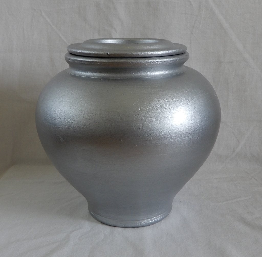 Urn Zilver kleur ( Verdeel urn ), Nieuw, Ophalen of Verzenden, Klassiek, Steen/keramiek