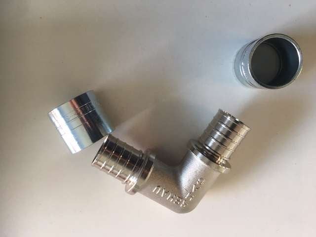 Rehau knie koppeling 25 mm, Ophalen, -, -, Nieuw