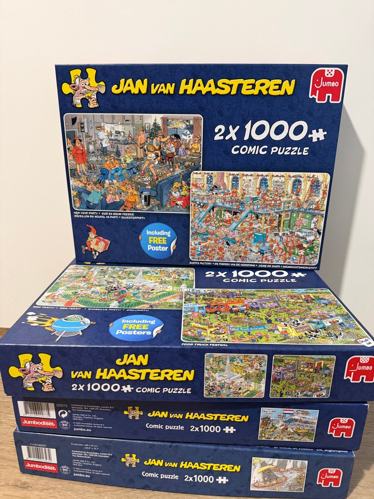 Jan van Haasteren 2x1000+ Comic Puzzel Collectie divers
