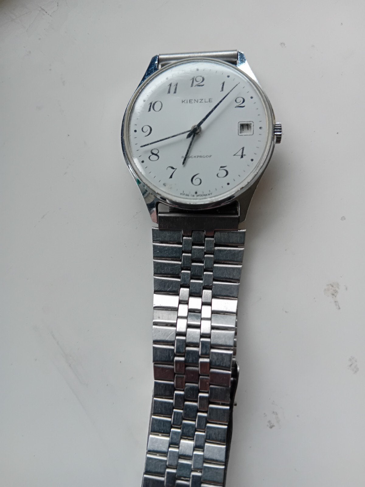 Kienzle Polshorloge - Vintage Herenhorloge, Sieraden, Tassen en Uiterlijk, Overige merken, Staal, Gebruikt, Staal