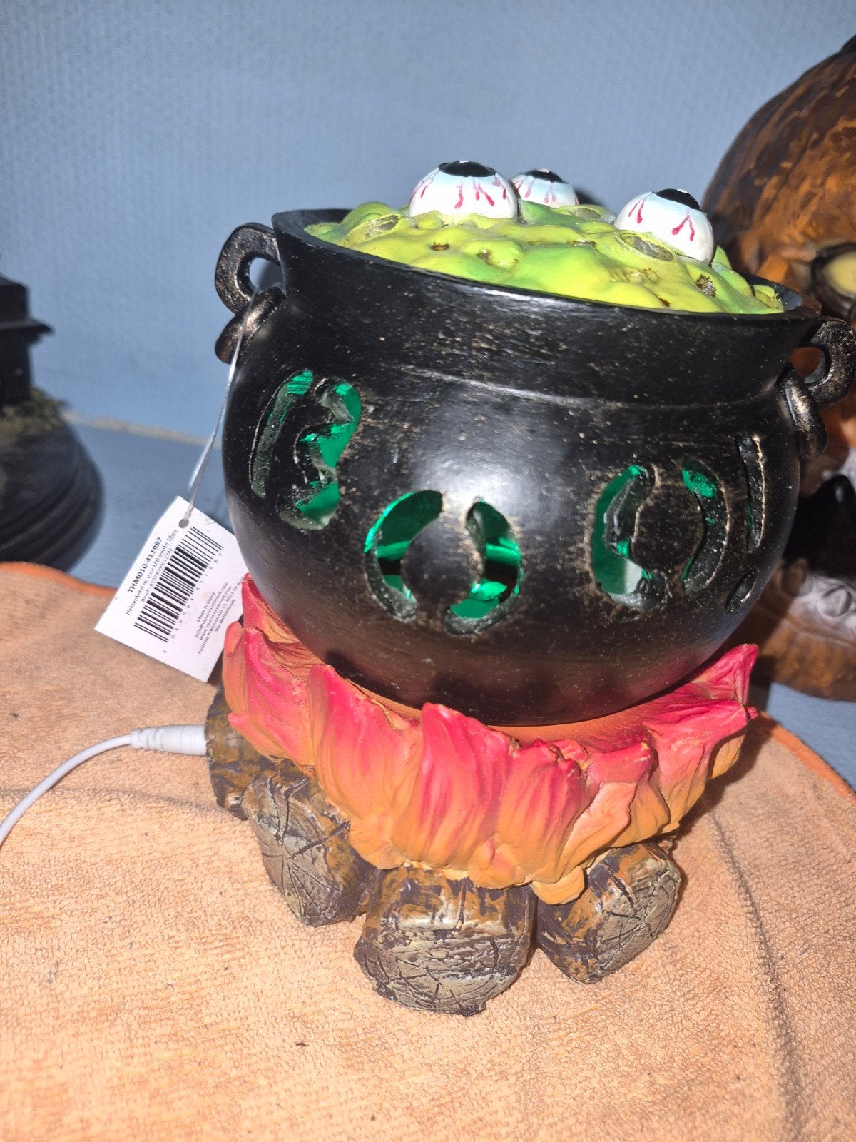Heksenketel met Licht en Rook - Nieuwstaat, Ophalen of Verzenden, Nieuw, Versiering, Halloween of Griezel