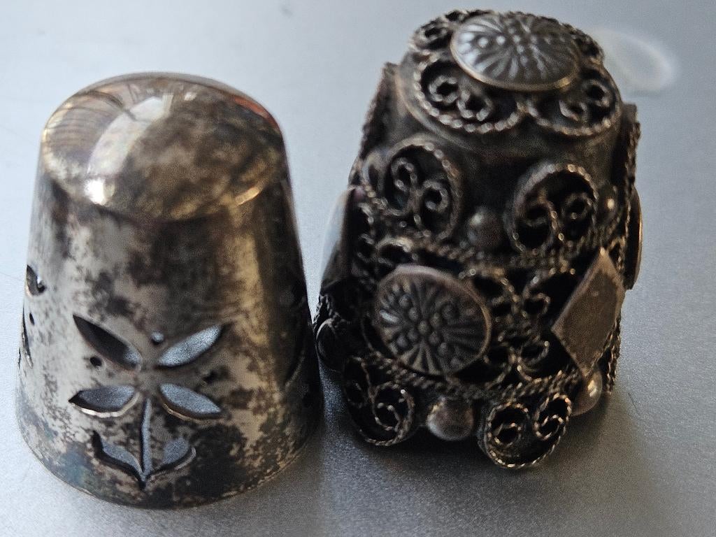 Vingerhoed hoog gehalte zilver. Liefst 20 waanzinnig mooi., Ophalen of Verzenden, Nieuw, Zilver