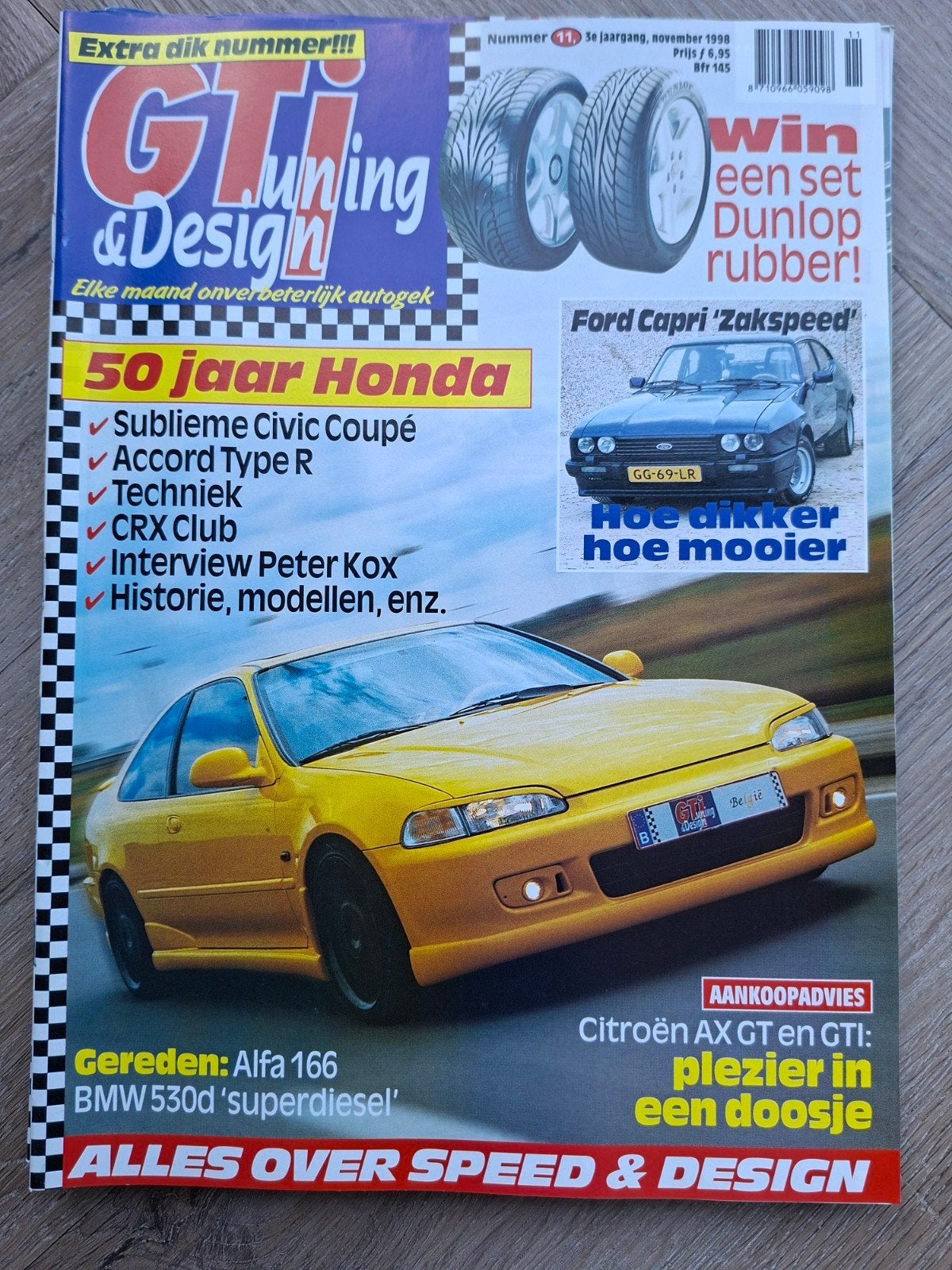 GTI Tuning & Design Magazine - November 1998, Ophalen of Verzenden, Gelezen, Overige typen