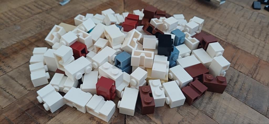 100x Lego bouwstenen met kanaal - MOC kleuren, Gebruikt, Lego, Ophalen of Verzenden, Losse stenen