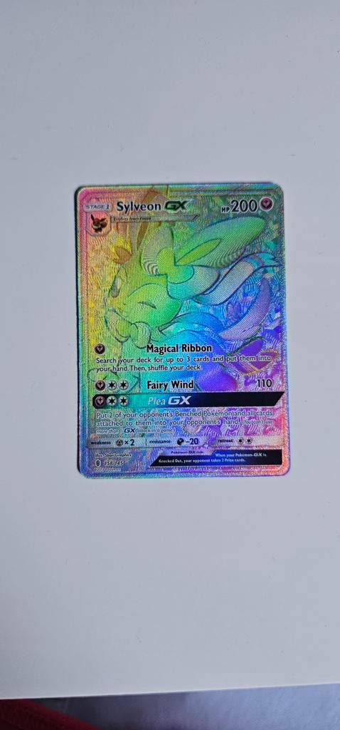 Sylveon GX (Secret) 158/145 Guardians Rising, Ophalen of Verzenden, Zo goed als nieuw