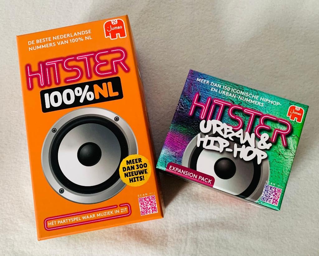 Hitster 100% NL + Hitster Urban Hip Hop - Ophalen, Hobby en Vrije tijd, Gezelschapsspellen | Bordspellen, Jumbo, Jumbo, Klantenservice@jumbo.com