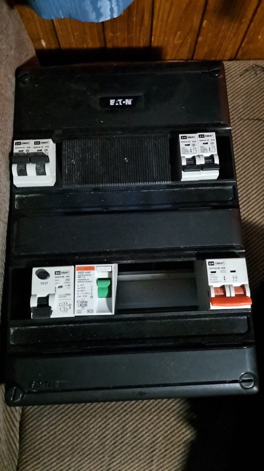 Eaton groepenkast met Emat en ABB componenten, Hobby en Vrije tijd, Ophalen, Gebruikt