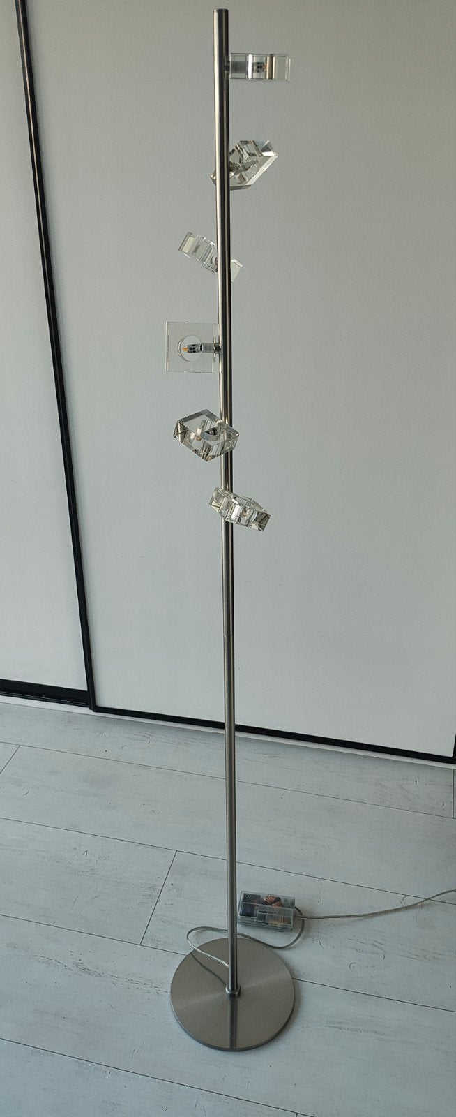 Retro vloerlamp jaren 60 met glas kubussen, Ophalen, Modern, Elegant, Overige fittingen, Zo goed als nieuw