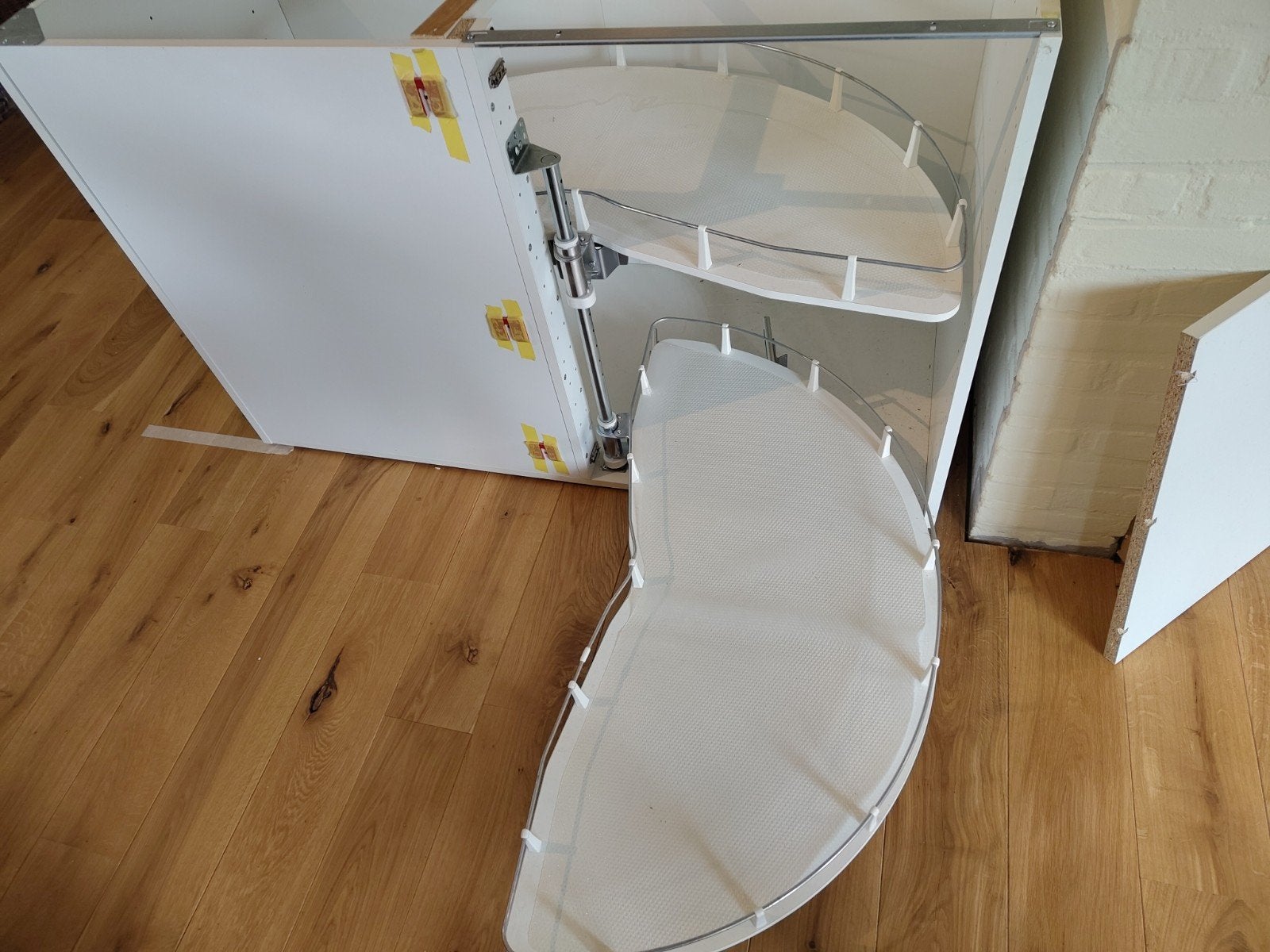 draaiplateau voor hoekkast keuken, Ophalen, Gebruikt, Wit, Overige typen