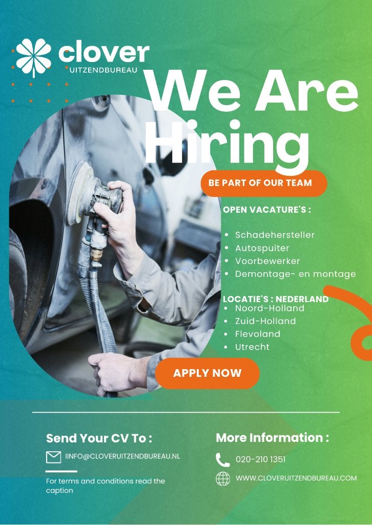 GEZOCHT: ERVAREN SCHADEHERSTELLER – ZZP OF LOONDIENST, Vacatures, 33 - 40 uur, MBO, Freelance of Uitzendbasis