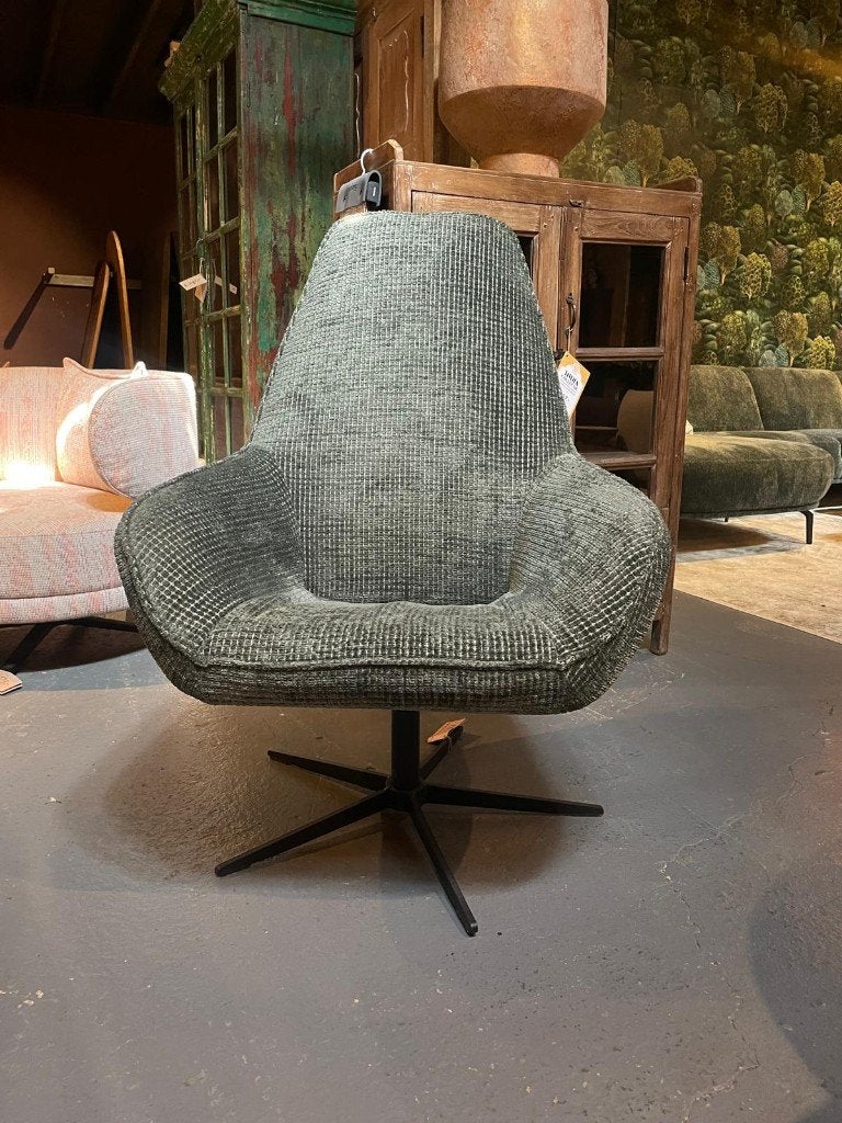 Fauteuil donkergroen, Huis en Inrichting, Ophalen, Nieuw, 75 tot 100 cm, 75 tot 100 cm