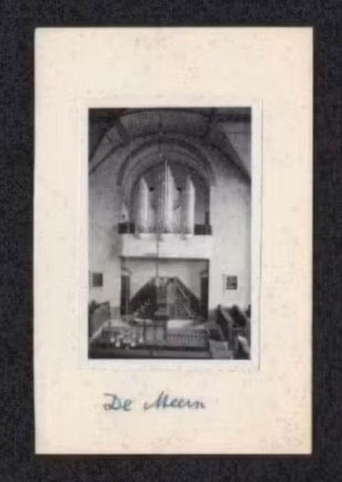 Foto De Meern Marekerk Interieur Orgel., Foto, Ophalen of Verzenden, Zo goed als nieuw, 1940 tot 1960