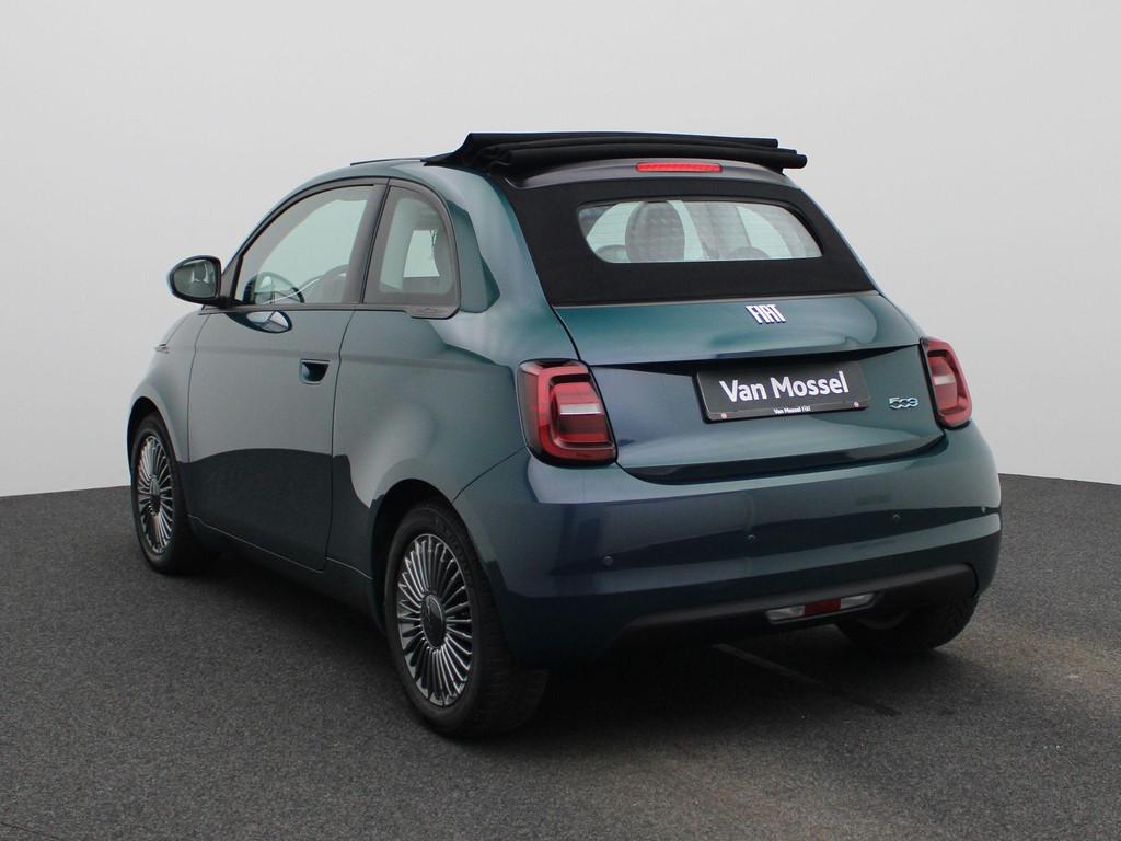 Fiat 500C 500e 42 kWh Icon | Cabrio | Navigatie | Apple & An, Stof, Gebruikt, 118 pk, Cruise Control