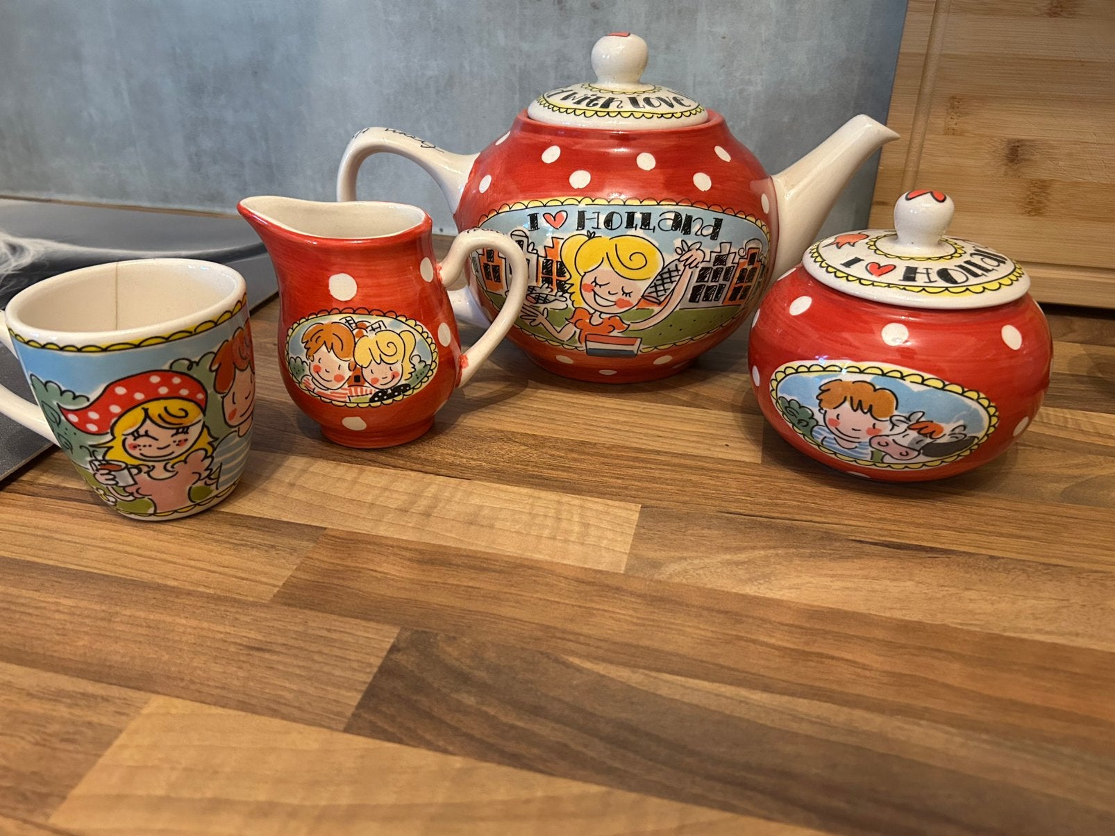Blond Amsterdam set, Huis en Inrichting, Keuken | Servies, Ophalen, Aardewerk, Kop(pen) en/of Schotel(s)