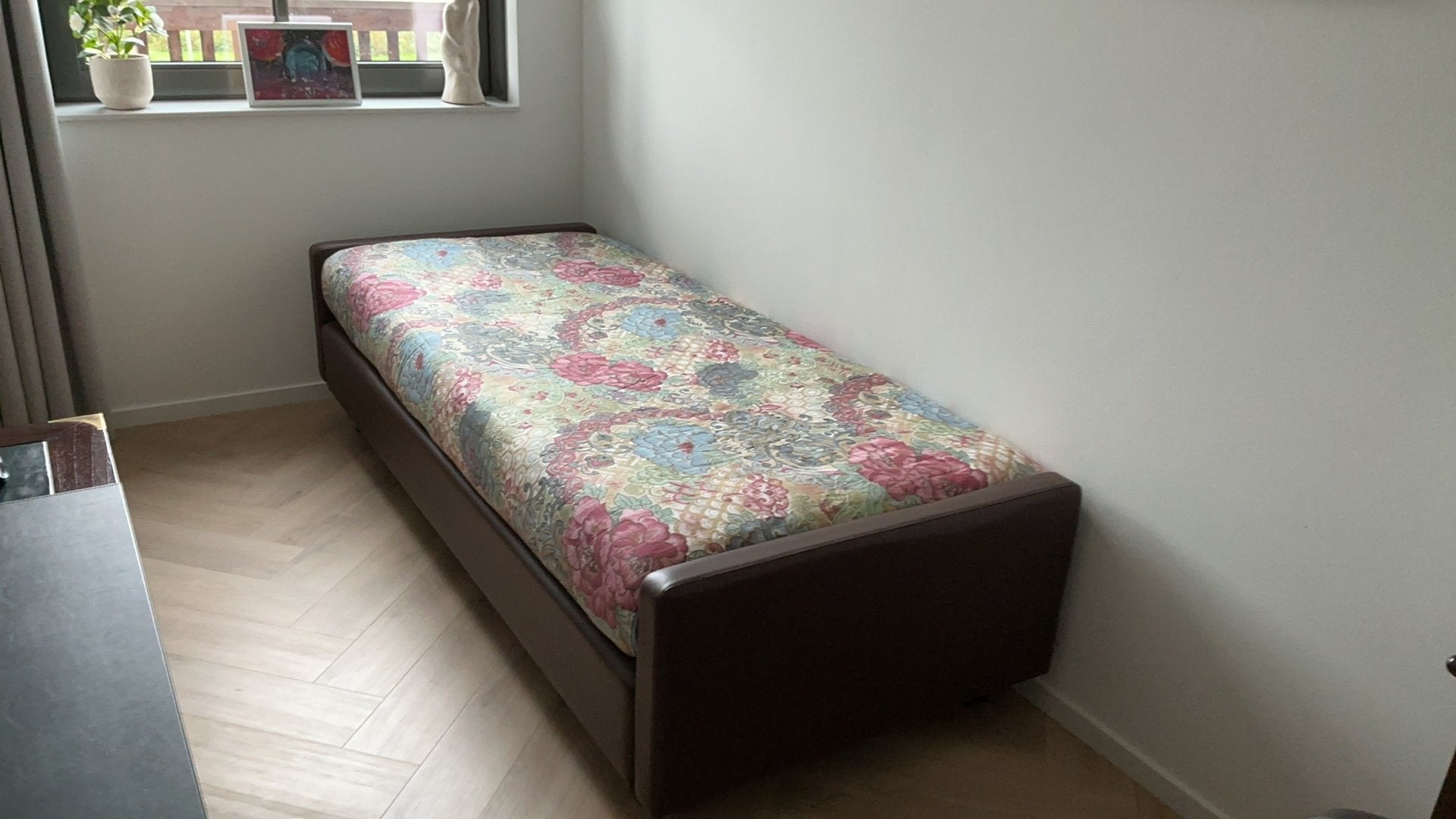 1 Persoons Pullman boxspring bed 90 bij 200 izgs., Huizen en Kamers, Haarlem