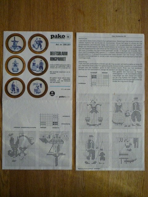 Nostalgische borduurpatronen Burda / Pako, Hobby en Vrije tijd, Borduren en Borduurmachines, Ophalen of Verzenden, Zo goed als nieuw