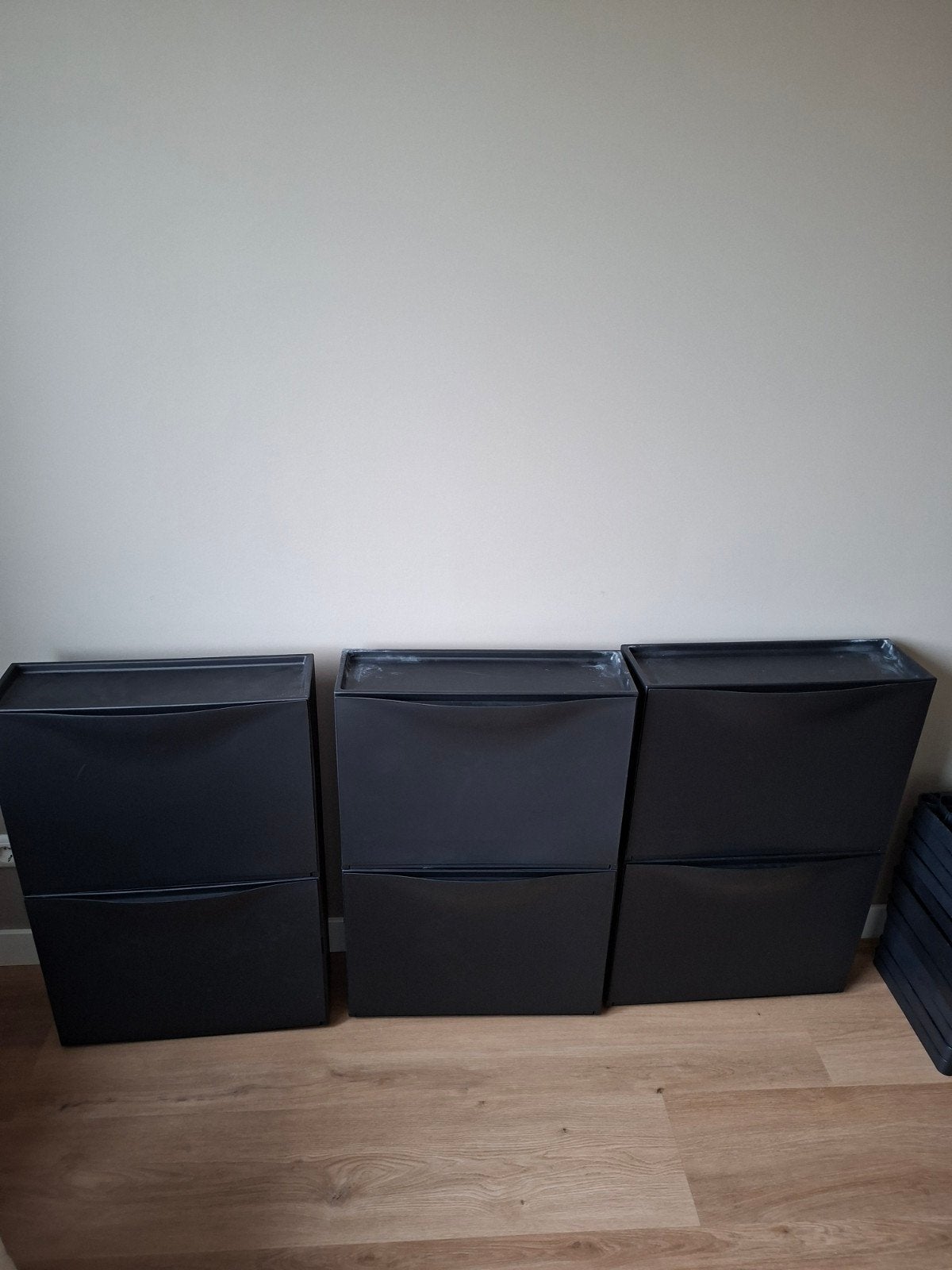 Gratis IKEA schoenenkasten, zwart, gebruikt, Ophalen, Gebruikt, Modern